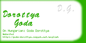 dorottya goda business card